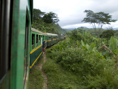 Train Travelling Betwen Manakara And Fianarantsoa, Madagascar by Inaki Relanzon Pricing Limited Edition Print image