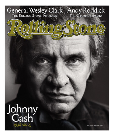 Johnny Cash, Rolling Stone No. 933, October 16, 2003 by Mark Seliger Pricing Limited Edition Print image