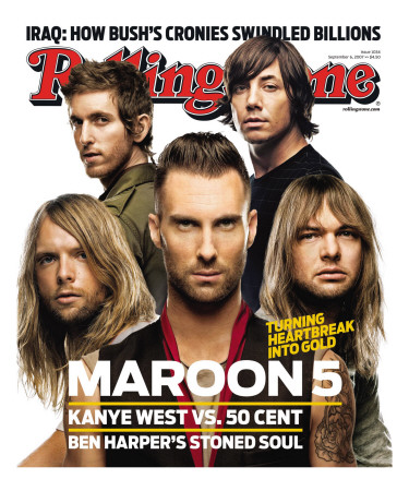 Maroon 5, Rolling Stone No. 1034, September 6, 2007 by Matthew Rolston Pricing Limited Edition Print image