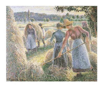 Haymakers, Evening, Eragny by Camille Pissarro Pricing Limited Edition Print image