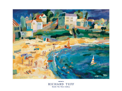 Gyllyngvase Beach by Richard Tuff Pricing Limited Edition Print image