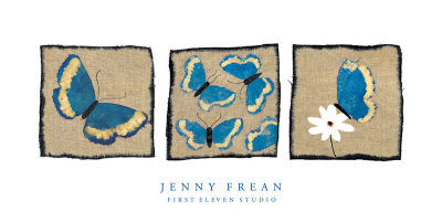 Three Butterflies by Jenny Frean Pricing Limited Edition Print image