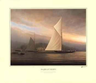 The Great Yachts - Britannia (Signed) by Tim Thompson Pricing Limited Edition Print image