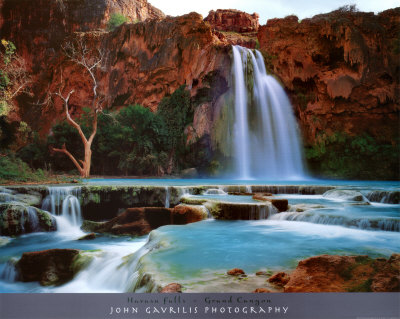 Havasu Falls, Grand Canyon by John Gavrilis Pricing Limited Edition Print image