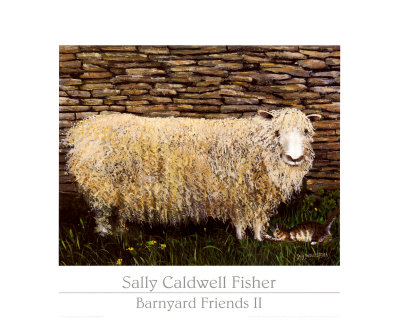 Portia And Weezer by Sally Caldwell-Fisher Pricing Limited Edition Print image