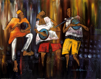 African Musicians by Upjohn Pricing Limited Edition Print image