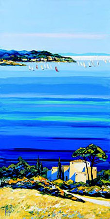 Les Voiliers En Mediterranee by Kerfily Pricing Limited Edition Print image