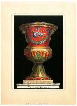 Vase With Instruments by Henri-Simon Thomassin Pricing Limited Edition Print image