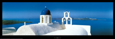 Santorini, Thira, Cyclades, Greece by Mark Segal Pricing Limited Edition Print image