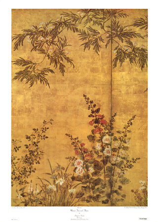 Mimosa Tree And Flowers by Kitagawa Sosetsu Pricing Limited Edition Print image