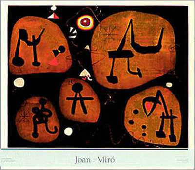 Woman Listening To Music, 1945 by Joan Miró Pricing Limited Edition Print image