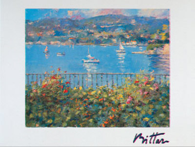 Les Fleurs Au Balcon, 1990 by Pierre Bittar Pricing Limited Edition Print image