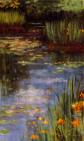 Garden Pond Iii by Carol Rowan Pricing Limited Edition Print image