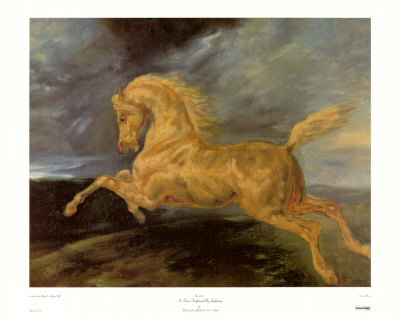 Horse Frightened By Lightning by Théodore Géricault Pricing Limited Edition Print image