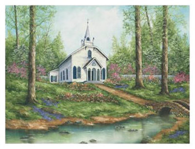Country Church by Sherry Masters Pricing Limited Edition Print image