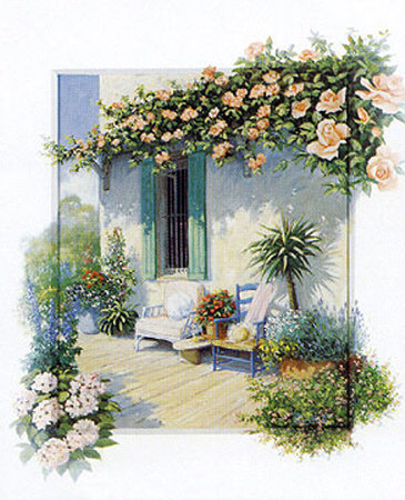 Veranda In Bloom Ii by Peter Motz Pricing Limited Edition Print image