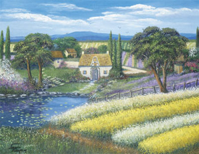 Farmhouse In Provence by Jackie Thompson Pricing Limited Edition Print image