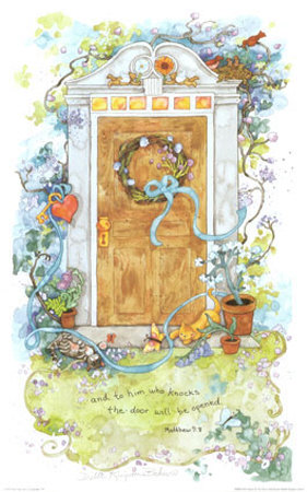 I Stand At The Door And Knock by Debbie Kingston-Baker Pricing Limited Edition Print image