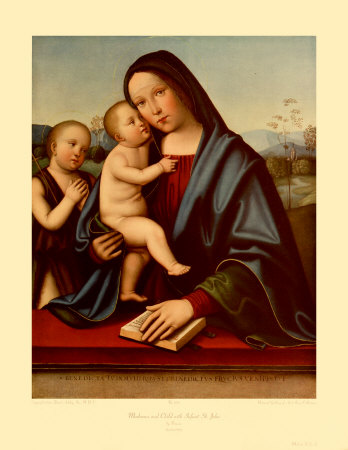 Madonna And Child With Infant St. John by Francesco Francia Pricing Limited Edition Print image