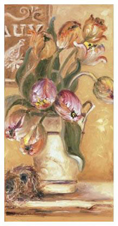 Bordeaux Tulips by Shari White Pricing Limited Edition Print image