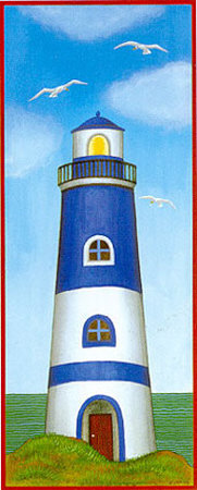 Blue Lighthouse by Urpina Pricing Limited Edition Print image