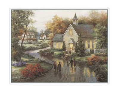 Country Church by T. C. Chiu Pricing Limited Edition Print image