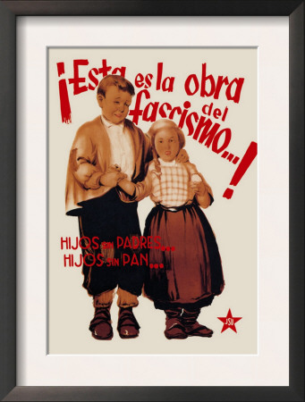 This Is The Work Of Fascism: Children Without Parents, Children Without Bread by Bardasano Pricing Limited Edition Print image