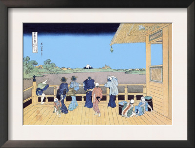 View Of Mount Fuji From The Porch by Katsushika Hokusai Pricing Limited Edition Print image