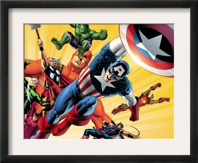 Fallen Son: The Death Of Captain America#5 Group: Captain America by John Cassaday Pricing Limited Edition Print image