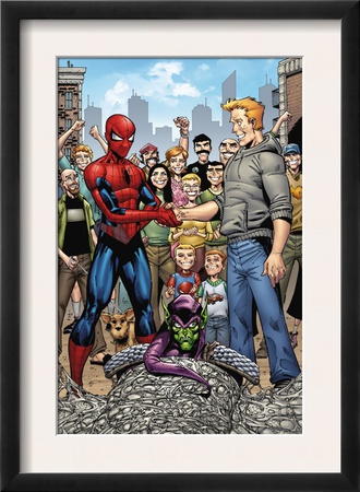 Marvel Adventures Spider-Man #34 Group: Spider-Man, Green Goblin, Flash Thompson by Cory Hamscher Pricing Limited Edition Print image