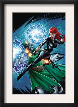 Black Widow & The Marvel Girls #2 Cover: Black Widow, Wasp And Dr. Doom by Salva Espin Pricing Limited Edition Print image