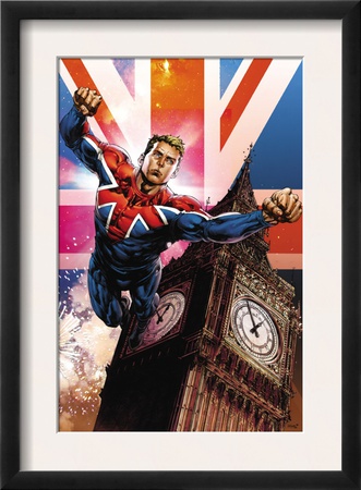 Captain Britain And Mi13 #13 Cover: Captain Britain by Mico Suayan Pricing Limited Edition Print image