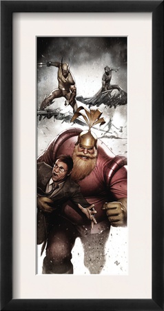 Siege: Embedded #2 Cover: Volstagg, Wolverine And Spider-Man by Adi Granov Pricing Limited Edition Print image