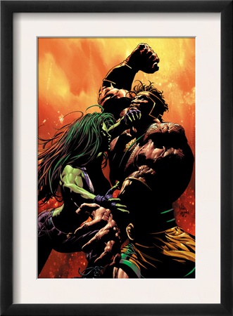 She-Hulk #30 Cover: She-Hulk And Hercules by Mike Deodato Jr. Pricing Limited Edition Print image