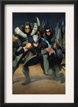 Cable #7 Group: Wolverine, X-23, Warpath And Wolfsbane by Ariel Olivetti Pricing Limited Edition Print image