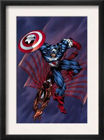 Captain America & The Falcon #4 Cover: Captain America And Falcon by Bart Sears Pricing Limited Edition Print image