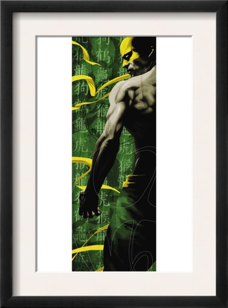The Immortal Iron Fist #12 Cover: Iron Fist Swinging by Kaare Andrews Pricing Limited Edition Print image