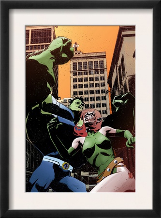 Exiles #97 Cover: Blink And Hulk by Tom Coker Pricing Limited Edition Print image
