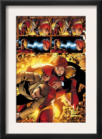 Marvel Adventures Iron Man #3 Group: Iron Man, Pepper Potts And Virginia by Ronan Cliquet Pricing Limited Edition Print image