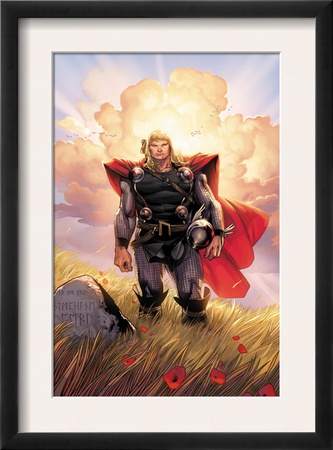 Thor #10 Cover: Thor Jumping by Olivier Coipel Pricing Limited Edition Print image