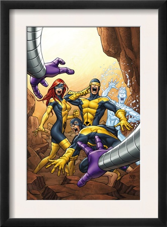 X-Men: First Class #13 Cover: Cyclops, Marvel Girl, Iceman And Beast by Roger Cruz Pricing Limited Edition Print image