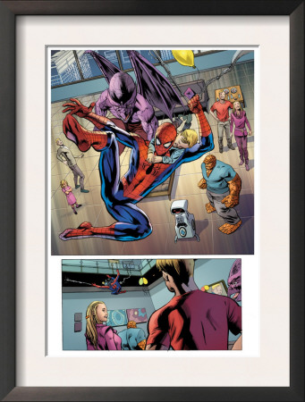 Fantastic Four #574 Group: Spider-Man, Franklin Richards, Thing And Dragon Man by Neil Edwards Pricing Limited Edition Print image