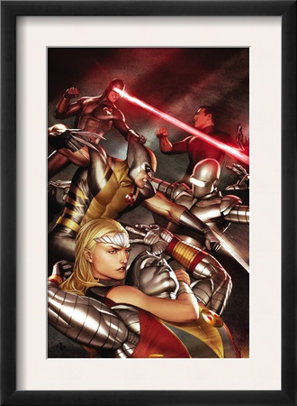 X-Men Vs. Agents Of Atlas #2 Cover: Namora, Wolverine And Cyclops by Adi Granov Pricing Limited Edition Print image
