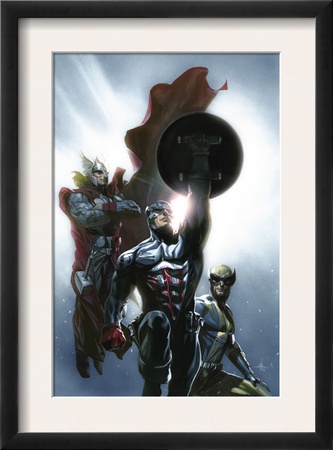 Secret Invasion #8 Cover: Captain America, Wolverine And Thor by Gabriele Dellotto Pricing Limited Edition Print image