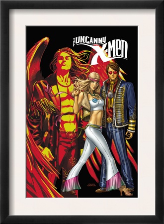 Uncanny X-Men #497 Cover: Cyclops, Emma Frost And Angel by Mike Choi Pricing Limited Edition Print image