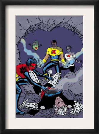 X-Statix #26 Cover: Mr. Sensitive, The Anarchist, Doop And X-Statix by Michael Allred Pricing Limited Edition Print image