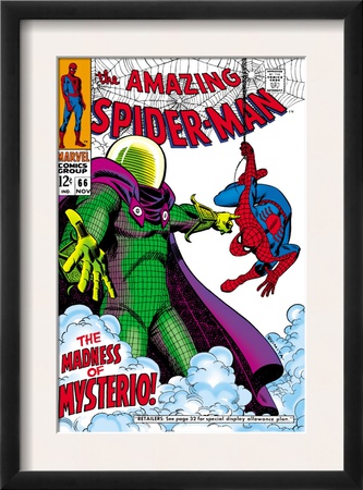 The Amazing Spider-Man #66 Cover: Mysterio And Spider-Man Fighting by John Romita Sr. Pricing Limited Edition Print image