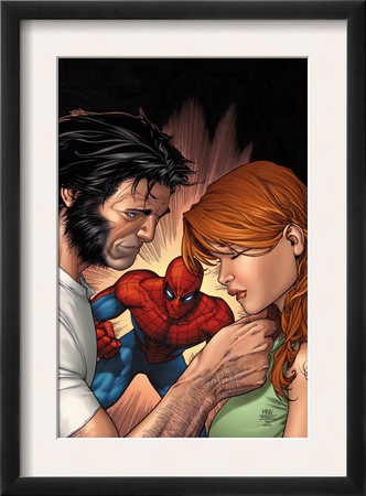 Marvel Knights Spider-Man #13 Cover: Spider-Man, Wolverine, And Mary Jane Watson by Billy Tan Pricing Limited Edition Print image