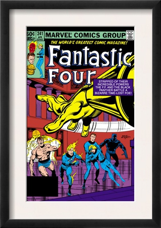 Fantastic Four #241 Cover: Black Panther, Human Torch, Thing, Invisible Woman And Mr. Fantastic by John Byrne Pricing Limited Edition Print image