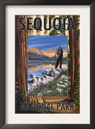 Sequoia Nat'l Park - Lake And Palisades - Lp Poster, C.2009 by Lantern Press Pricing Limited Edition Print image